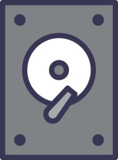Hard Disc Contour Svg Vector, Free Vectors File